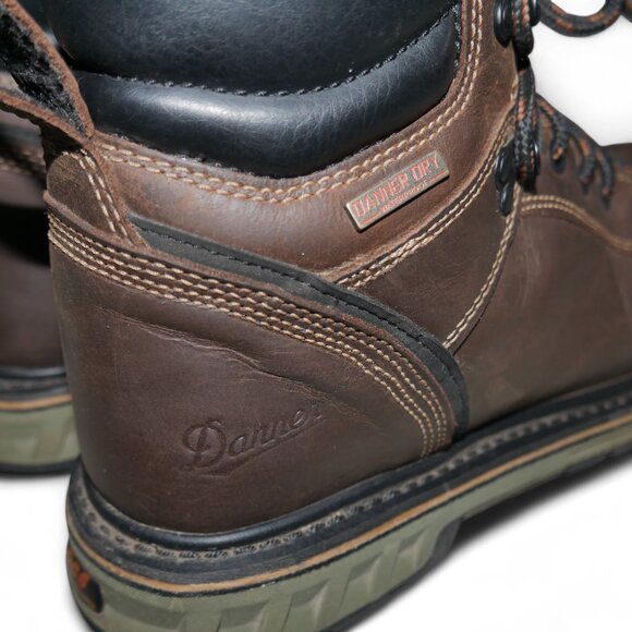 Danner Men's WP ST Work Boots Size 8.5 Leather Steel Yard 6" Steel Safety Toe - Picture 13 of 15